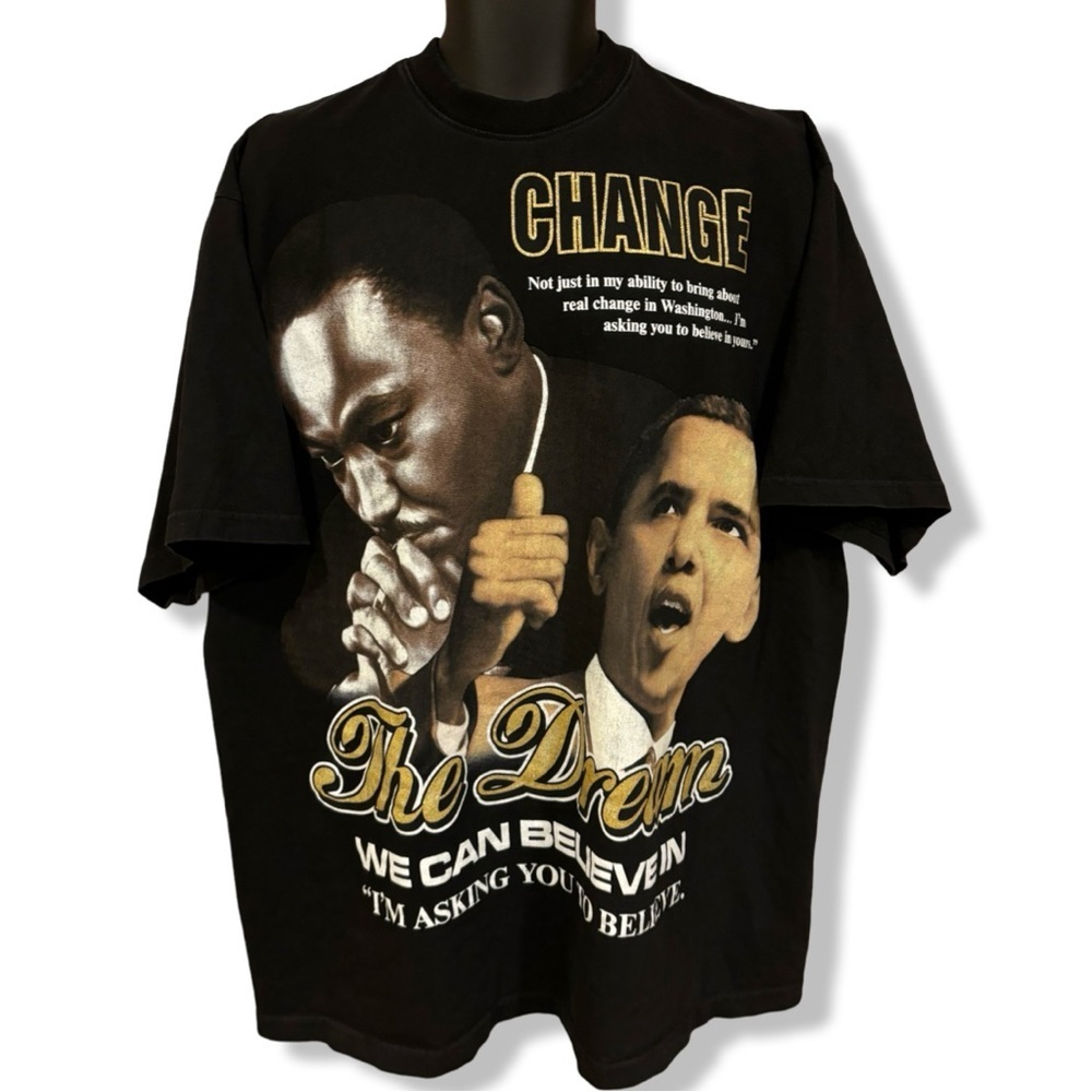 Vintage 00s MLK x Obama T-Shirt